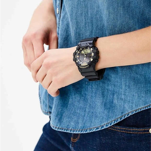 Мужские наручные часы Casio HDC-700-9A Черный\золотистый - изображение 4