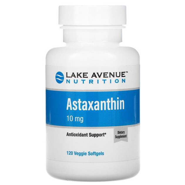 Lake Avenue Nutrition, астаксантин, 10 мг, 120 вегетарианских капсул ...