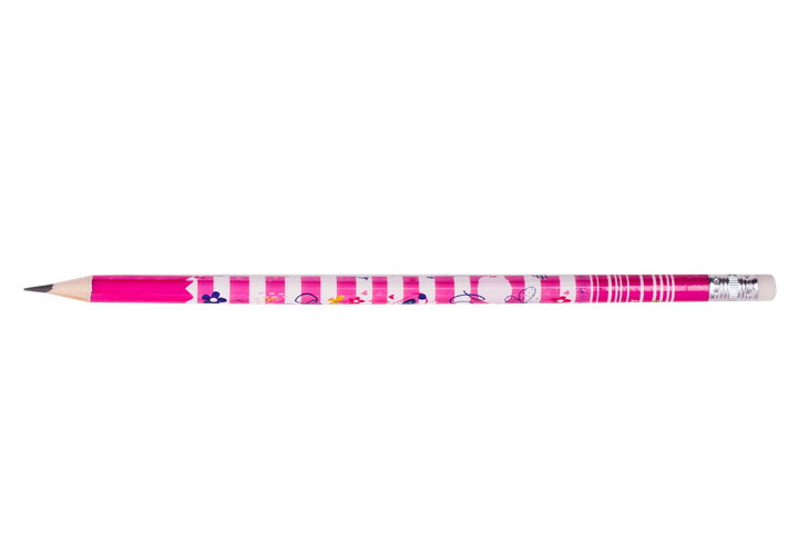 Олівець графітовий ZiBi Flowers HB з гумкою (ZB.2300) - Фото 1 Олівець графітовий ZiBi Flowers HB з гумкою (ZB.2300) - зображення 1