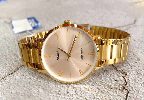 Женские часы Casio LTP-VT01G-4BUDF Золотистые с розовым Кварцевый механизм - Фото 7 Женские часы Casio LTP-VT01G-4BUDF Золотистые с розовым Кварцевый механизм - изображение 7