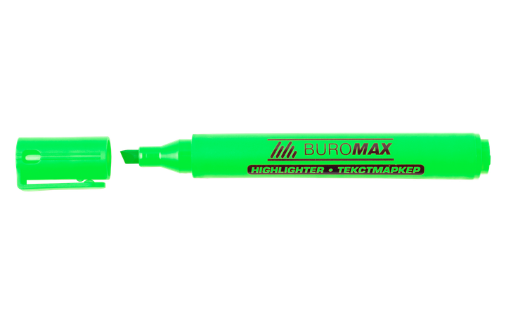 Набор из 4-х текст-маркеров Buromax на водной основе 1-4.6 мм Желтый Оранжевый Розовый Зеленый (BM.8906-94) - изображение 4
