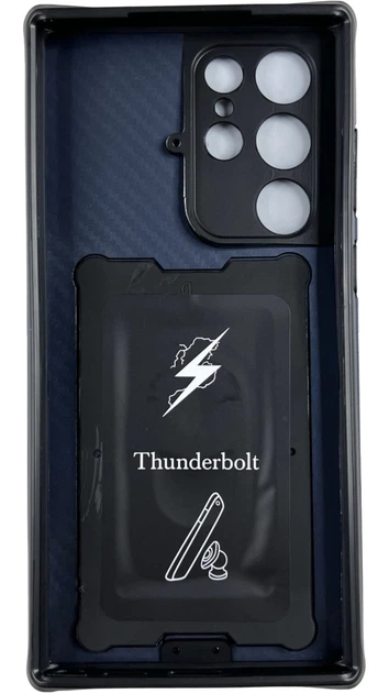 Чехол Camshield c кольцом-подставкой на Samsung Galaxy S22 Ultra синий - Фото 3 Чехол Camshield c кольцом-подставкой на Samsung Galaxy S22 Ultra синий - изображение 3