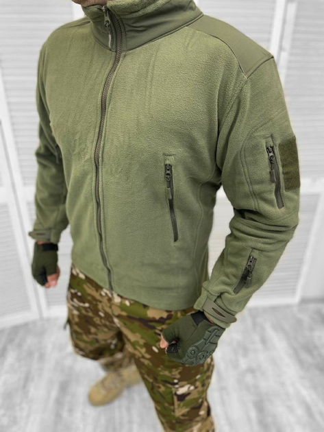 Кофта тактична флісова Delta Fleece Olive L - зображення 1