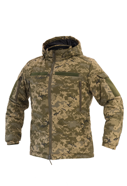 Куртка тактична зимова на блискавці з капюшоном XS polk pixel - зображення 2