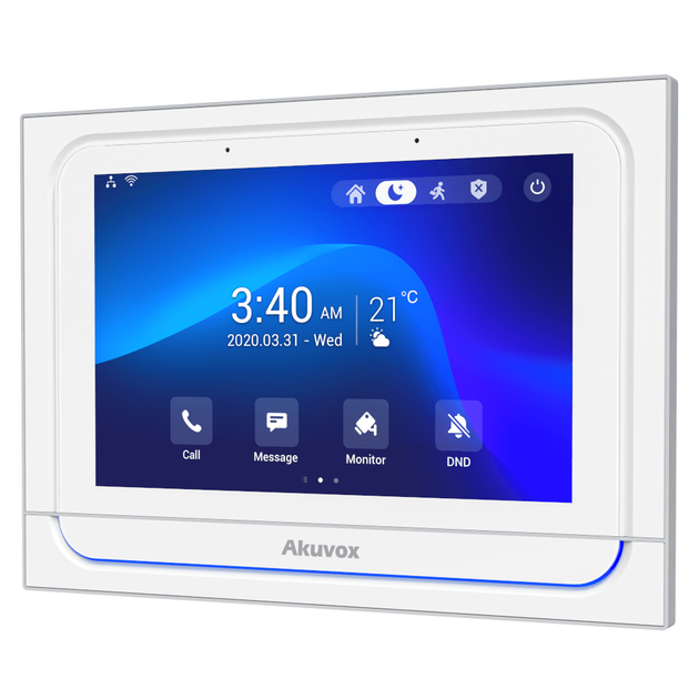 7" SIP домофон на Android з Wi-Fi та Bluetooth AKUVOX X933W White - изображение 3