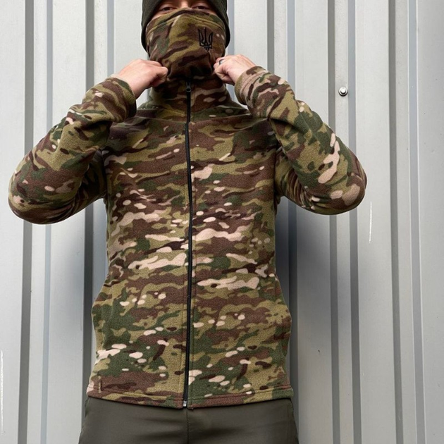 Флисовая армейская кофта мультикам р-р S - изображение 1