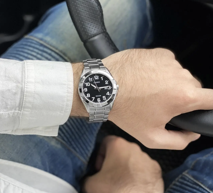 Наручные часы Casio MTP-1308D-1BVDF Черные со стальным - изображение 6