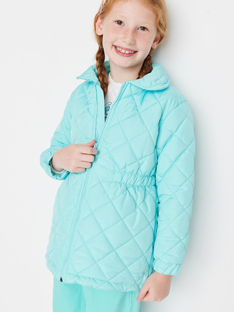 Акція на Дитяча демісезонна куртка для дівчинки Trendyol TKDAW23MO00038 134-140 см Ментоловий від Rozetka