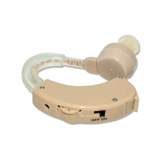 Слуховий апарат Xingma XM-909E Завушний Підсилювач слуху Повний комплект Бежевий (02681) - зображення 2