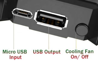 Ігровий контролер MEMO AK77 PUGB Mobile Controller тригер для смартфона з вентилятором 1200mAh Чорний - зображення 3