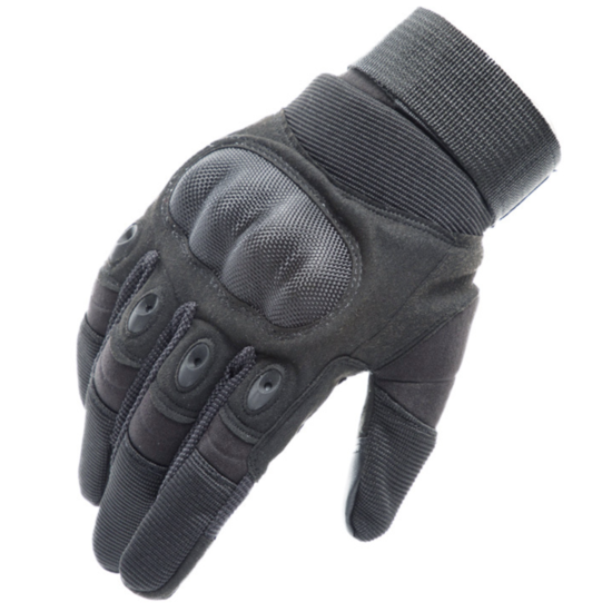 Військові рукавички із захистом кісточок ReFire Gear для сенсорних екранів М чорний - зображення 1