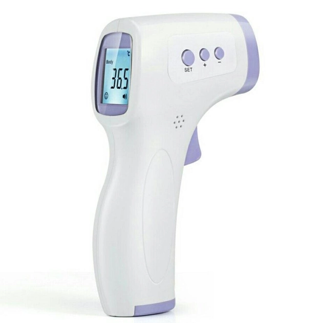 Инфракрасный термометр Elera UX-A-01 бесконтактный градусник для тела Бело-Фиолетовый - изображение 1