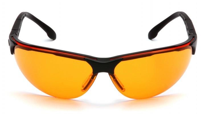 Универсальные очки защитные открытые Pyramex Rendezvous (orange) оранжевые - изображение 2