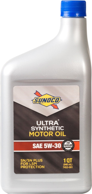 Моторное масло Sunoco Ultra Full Synthetic SP/GF-6A 5W-30 0.946 л (7453 ...