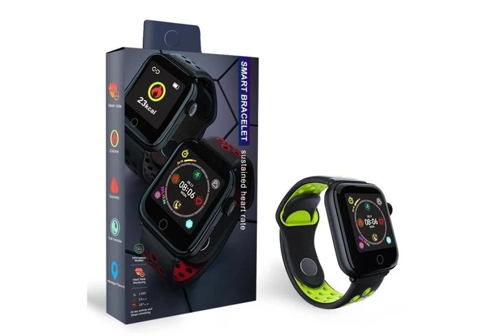 Наручний годинник Smart Z7 Чорний/Зелений (3343) - Фото 2 Наручний годинник Smart Z7 Чорний/Зелений (3343) - зображення 2