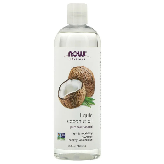 Жидкое кокосовое масло NOW Foods, Solutions "Liquid Coconut Oil" чистое ...