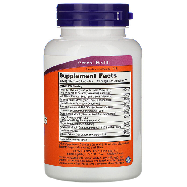 Супер антиоксиданты NOW Foods "Super Antioxidants" с экстрактами трав ...