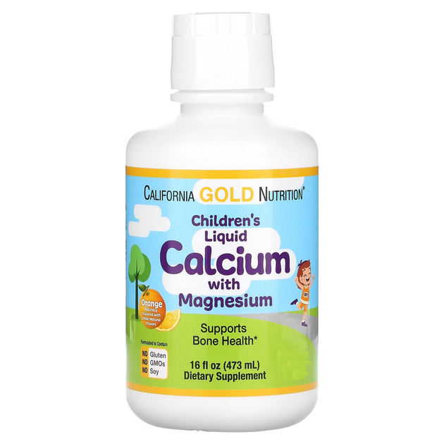 Витамины California Gold Nutrition Children's Liquid Calcium with ...