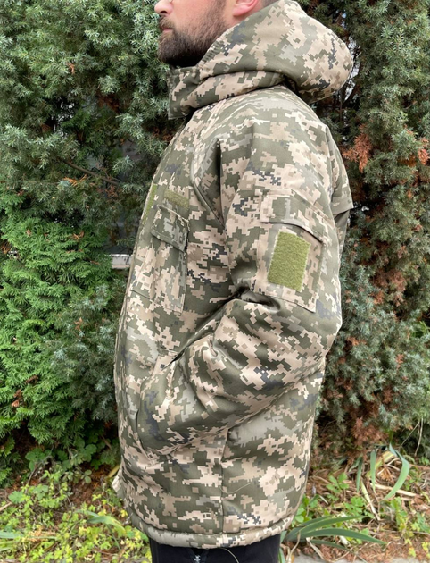 Куртка-бушлат военная мужская тактическая ВСУ (ЗСУ) Пиксель 8743 58 размер (OPT-4095) - изображение 2