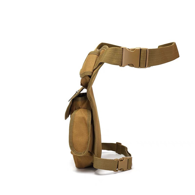 Тактическая сумка на ногу военная койот песочная - изображение 2