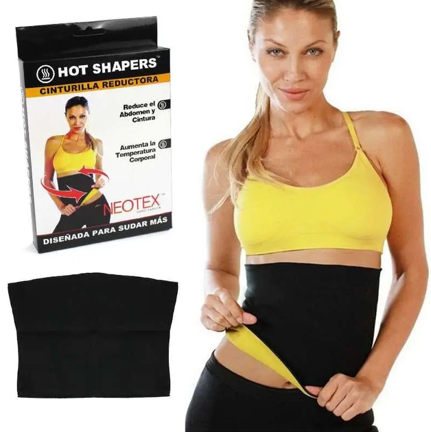 Неопреновый пояс для похудения Hot shapers belt Neotex, XXL черный (KG ...
