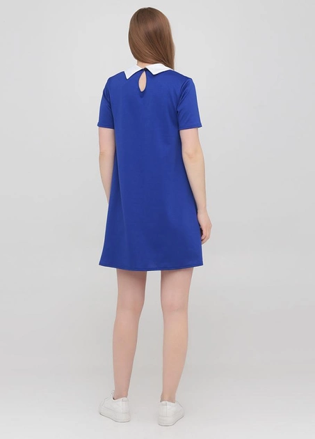 Женское платье-трапеция с воротником Подіум 10582-BLUE S Синий от продавца: PDM – в интернет-магазине ROZETKA