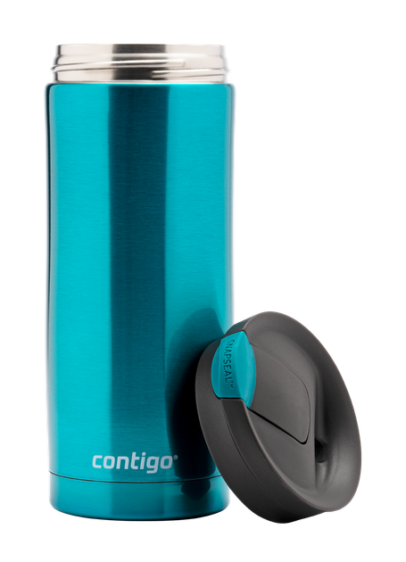 Термокухоль Contigo Huron 0,47 л 8.3x8.0x19.9 см Блакитний (2095636) - зображення 6