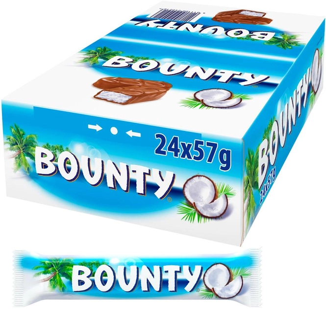 Акция на Упаковка батончиків Bounty 24 шт x 57 г от Rozetka