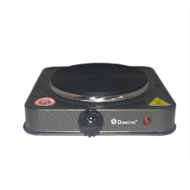 Электрическая настольная плита одна конфорка Domotec 5821MS портативная печка, с дисковым теном 1000Вт, 5 режимов нагрева Серый - Фото 2 Электрическая настольная плита одна конфорка Domotec 5821MS портативная печка, с дисковым теном 1000Вт, 5 режимов нагрева Серый - изображение 2