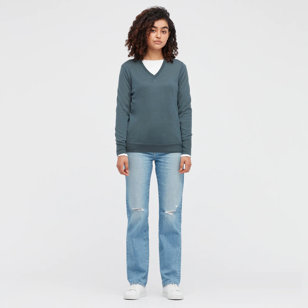 Свитер Uniqlo из мериносовой шерсти XS темно зеленый (421710) - Фото 5 Свитер Uniqlo из мериносовой шерсти XS темно зеленый (421710) - изображение 5