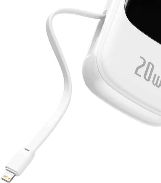 УМБ Baseus Power Bank Qpow PPQD-H02 20000 mAh White (PPQD-H02) - зображення 2
