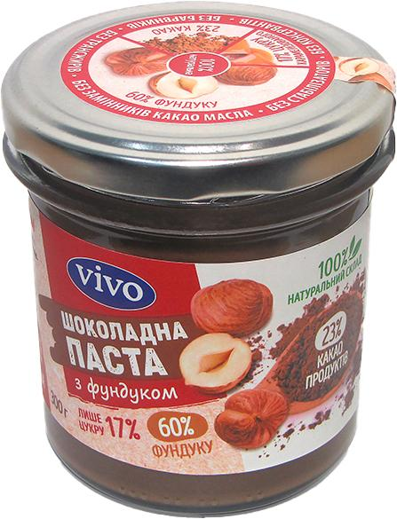 Акція на Шоколадна паста Vivo з фундуком 300 г від Rozetka