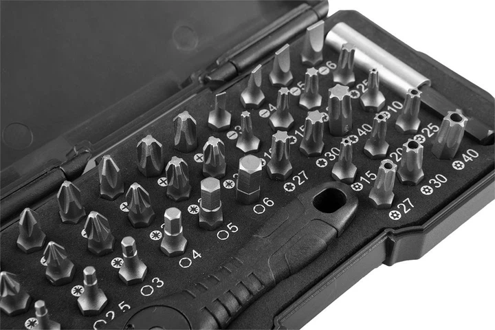 Zestaw końcówek wkrętakowych NEO Tools z uchwytem 38 szt 06-105 (5907558402315) - obraz 3
