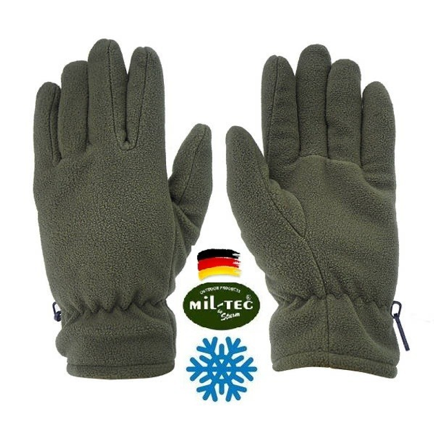 Зимові флісові рукавиці Mil-Tec, M - изображение 1