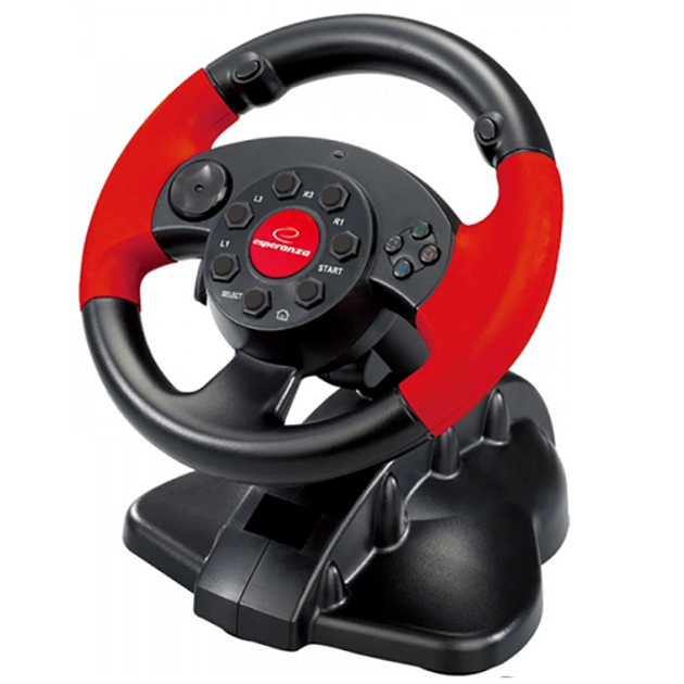 Игровой руль проводной Esperanza wheel EG103 с педалями – фото, отзывы ...