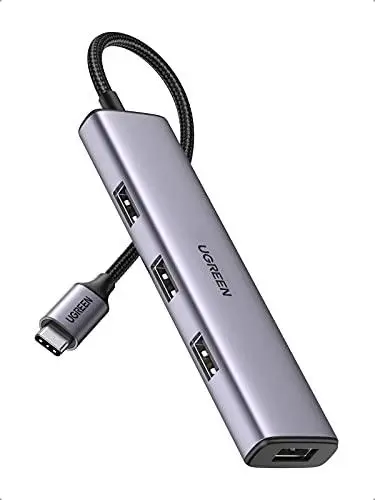Многопортовый адаптер концентратор USB хаб UGREEN USB C 4 порта Grey (CM473) - Фото 1 Многопортовый адаптер концентратор USB хаб UGREEN USB C 4 порта Grey (CM473) - изображение 1