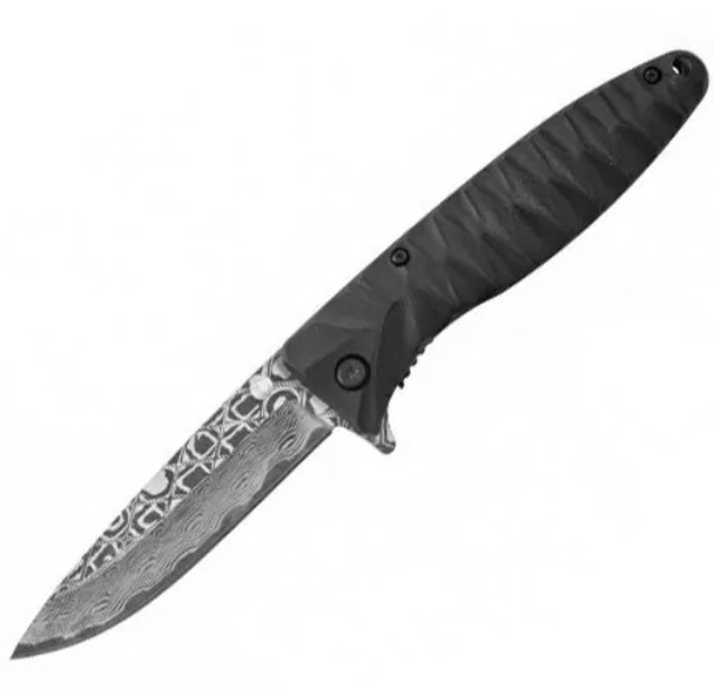 Нож складной туристический, охотничий Liner lock Firebird F620-B2 Black с травлением 205 мм - изображение 1