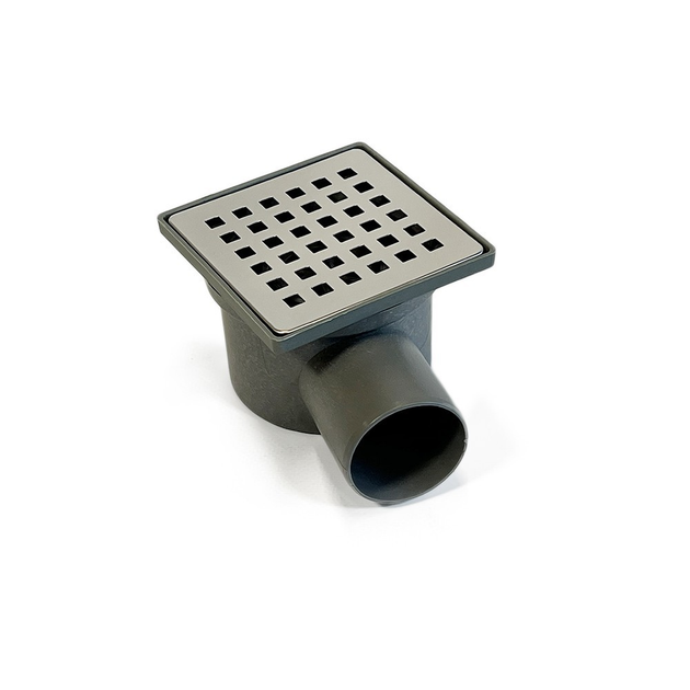 Трап для душа Drain Klepper 10х10 см, корпус-пластик, решетка ...