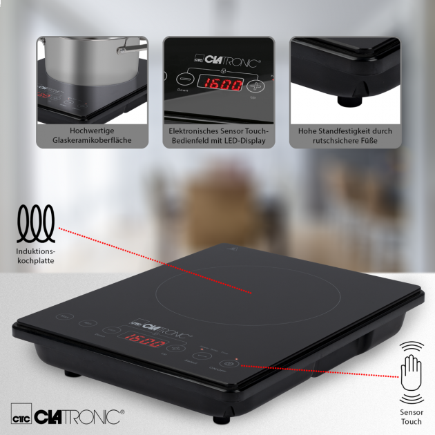 Плита настольная индукционная Clatronic EKI 3569 2000Вт - изображение 3