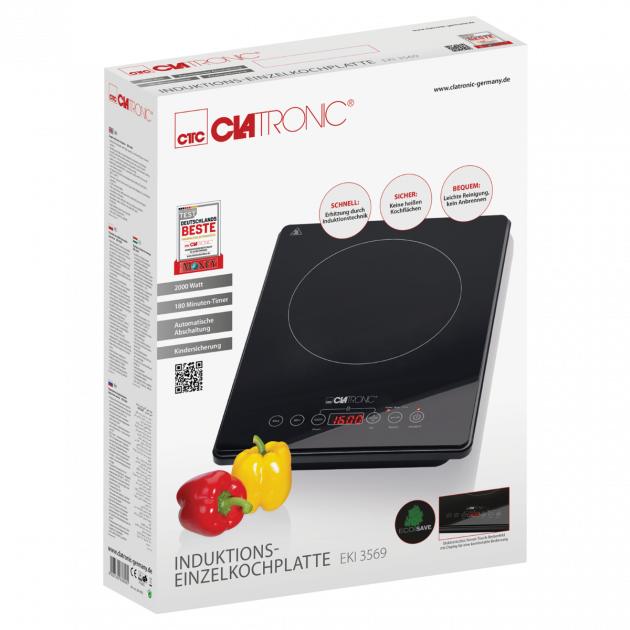 Плита настольная индукционная Clatronic EKI 3569 2000Вт - изображение 4