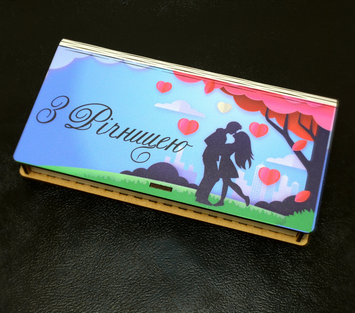 Деревянный Конверт для Денег, Подарочная Коробка 19х10 см Купюрница ...