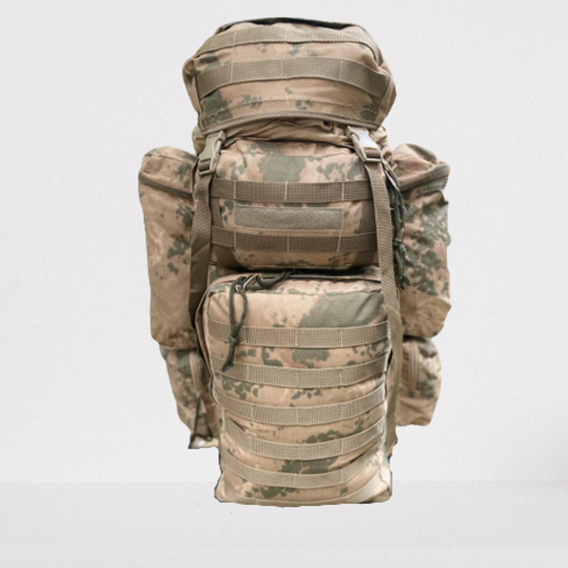 Рюкзак тактический штурмовой 110 л. военный с подсумками с ситемой Molle (Койот) - изображение 1