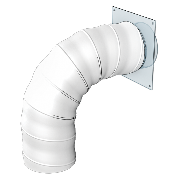 Воздуховод круглый Эра гибкий армированный 100 мм х 1 м (60-310) – фото ...