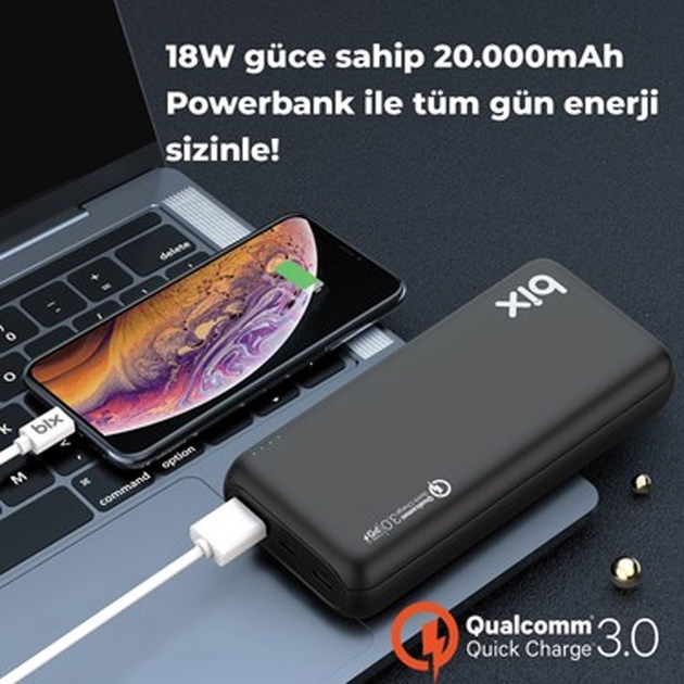 Повербанк 20000 Mah Портативний зовнішній акумулятор Pb20 Qpd Power Bank УМБ зарядний пристрій 0932