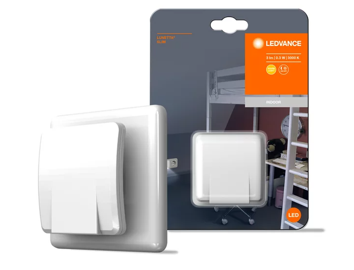 Ночник 0.30W 220V 3lm 3000K 58x60x60mm [4058075227934] Ledvance LUNETTA Slim в розетку - изображение 2