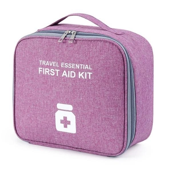 Аптечка сумка органайзер для медикаментів для подорожей для дому 25х22х12 см (473522-Prob) Бузковий - зображення 1