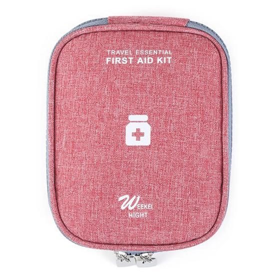 Аптечка сумка органайзер для медикаментов для путешествий для дома 14х11х3 см (473529-Prob) Розовая - изображение 1