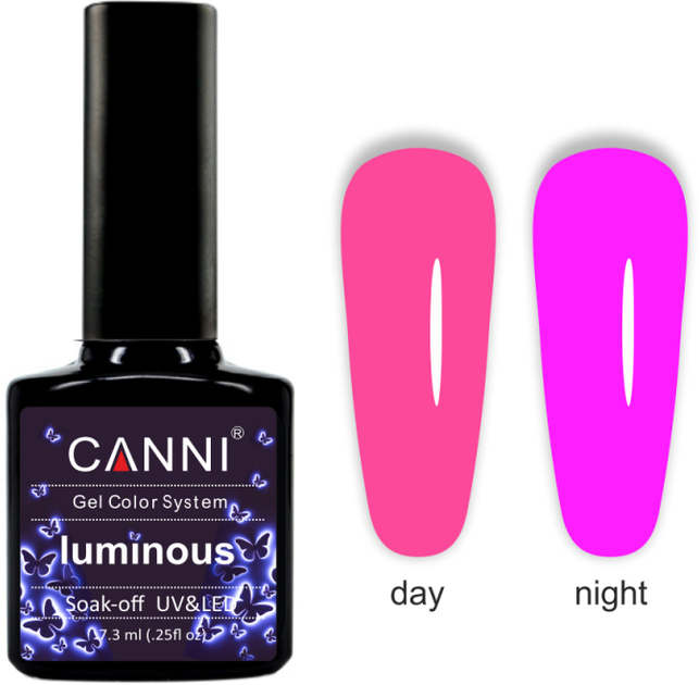 Гель-лак Canni Luminous 811 рожевий неон - яскрава фуксія 7.3 мл ...