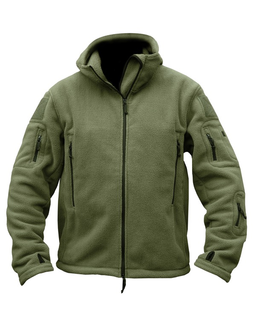 Фліс тактичний KOMBAT UK Recon Hoodie, оливковий, XXL - изображение 1