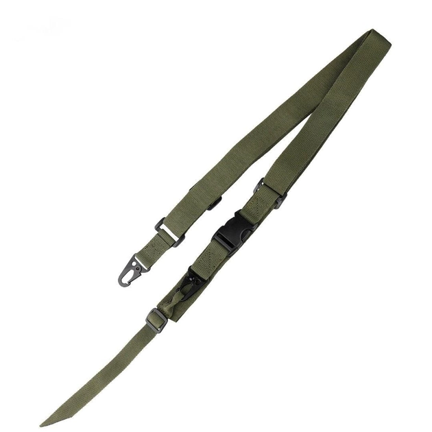 Тактичний 3-точковий збройний ремінь зелений (ARM61830) - изображение 1